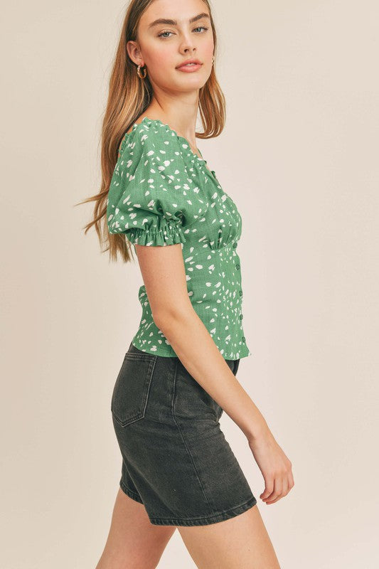 The Lynda Square Neck Top