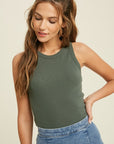 The Ariana Basic Fitted Rib Top