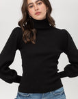 The Hannah Puff Sleeve Sweater Top