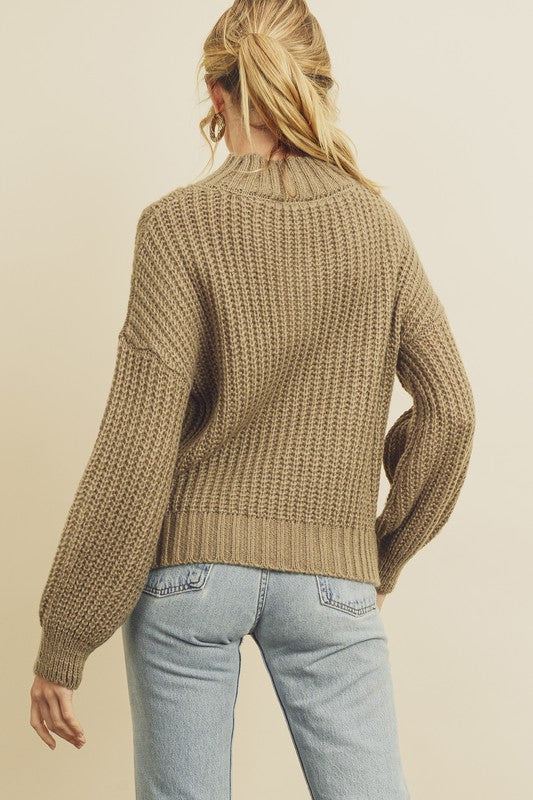 The Meredith Lantern Sleeve Sweater