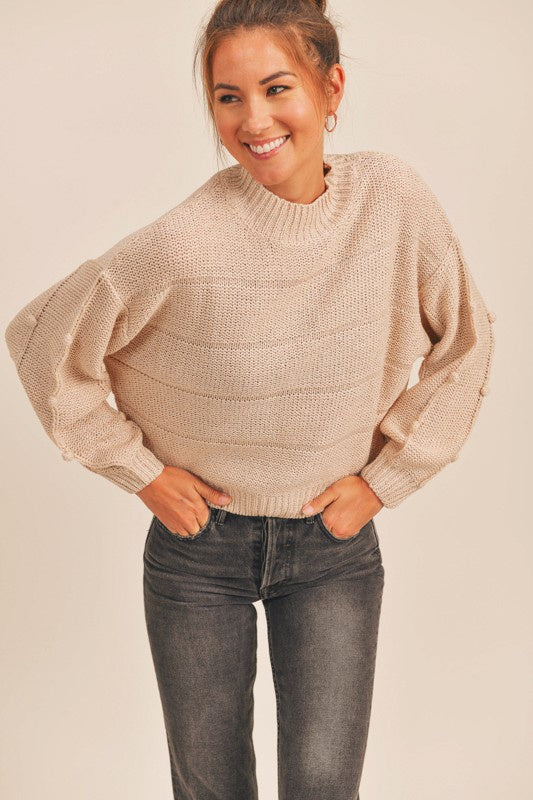 The Pom Pom Mockneck Sweater