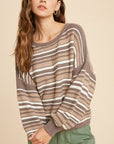 The Anita Striped Knit Sweater