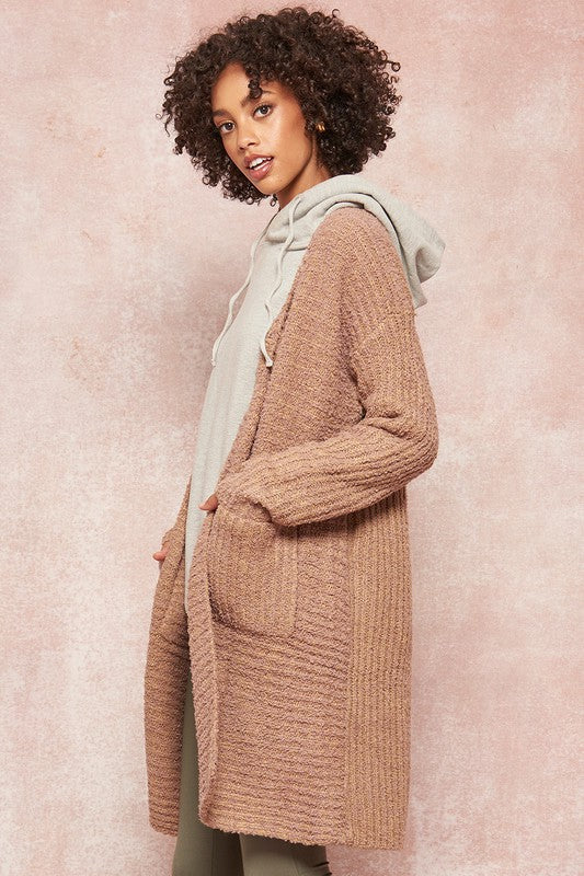The Fiora Open Front Pocket Cardigan