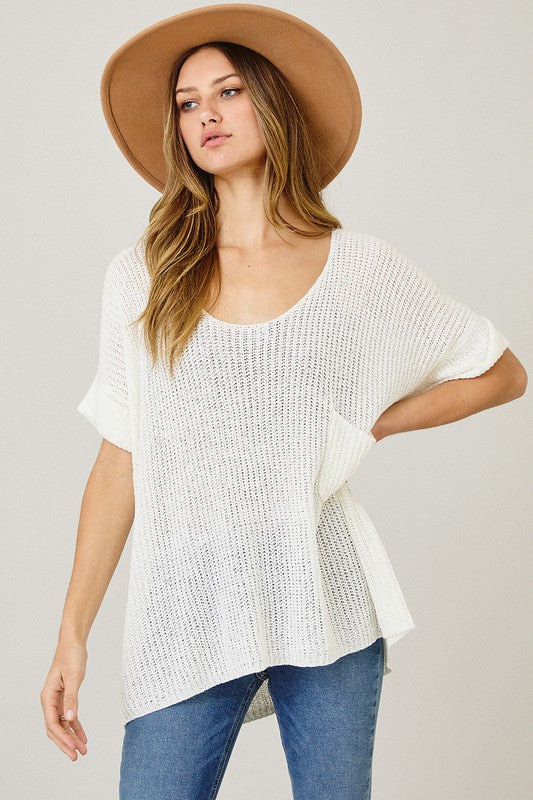 The Chantal Relaxed Half Sleeve Sweater