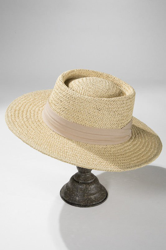 The Colleen Straw Boater Hat