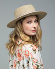 The Colleen Straw Boater Hat