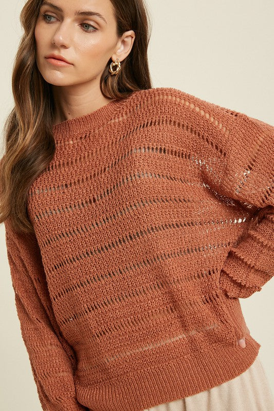 The Drive In Crochet Sweater