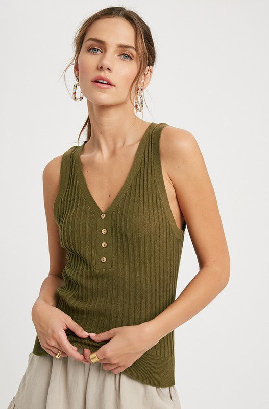 The Marian V-Neck Sweater Top