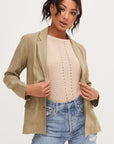 The Olive Aldi Button-Up Blazer