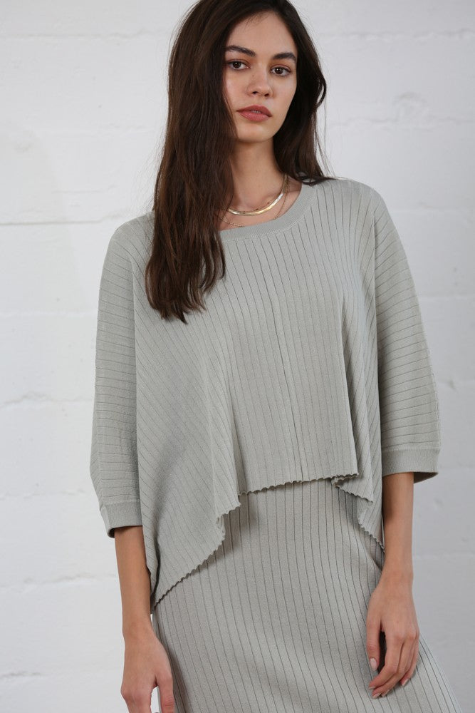 The Off the Grid Knit Boxy Top