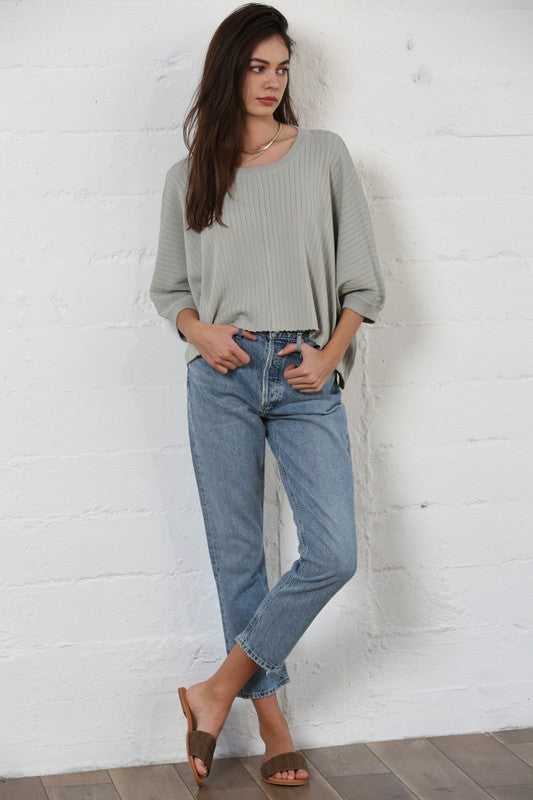 The Off the Grid Knit Boxy Top