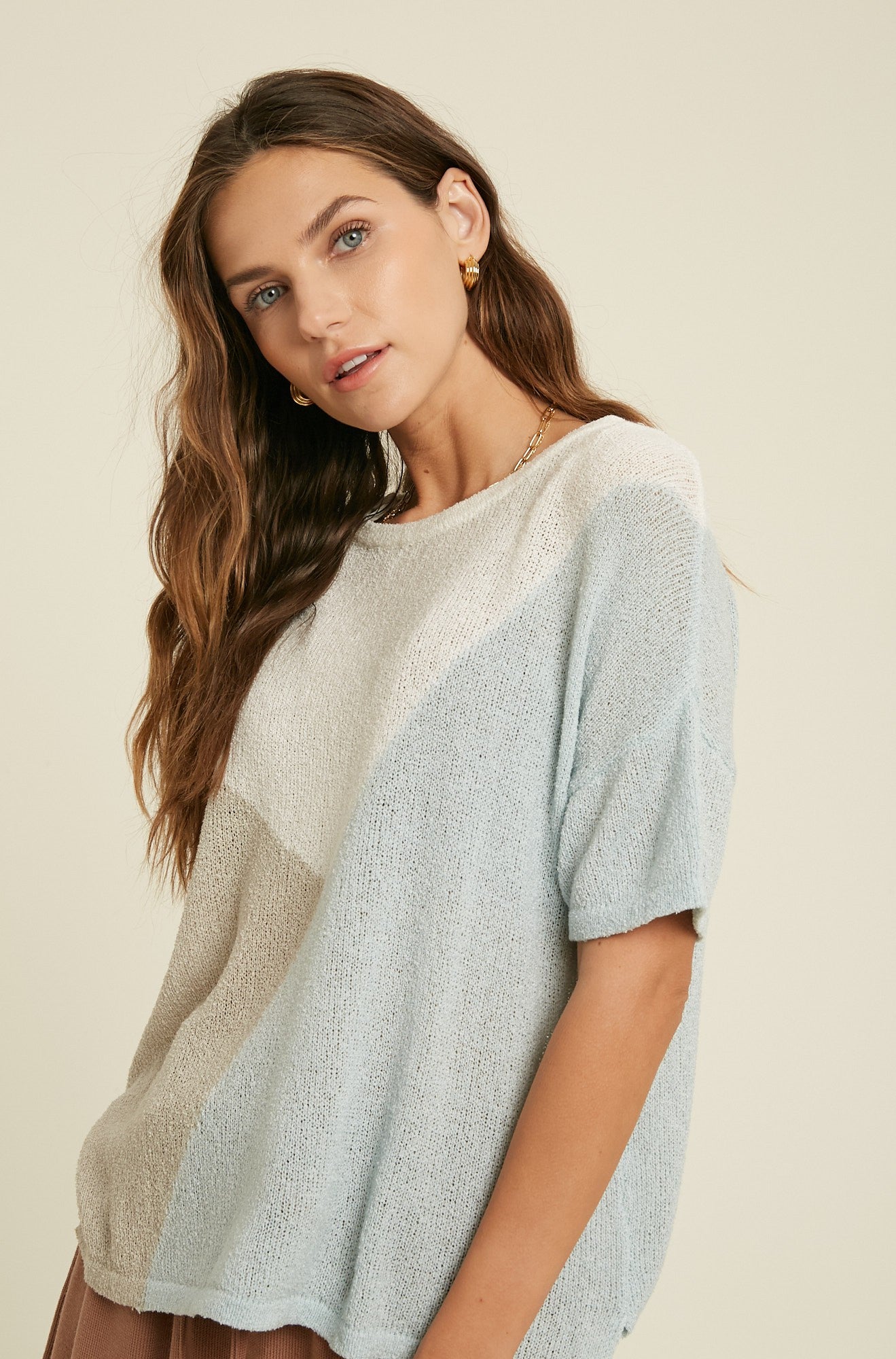 The Blakely Colorblock Knit Top
