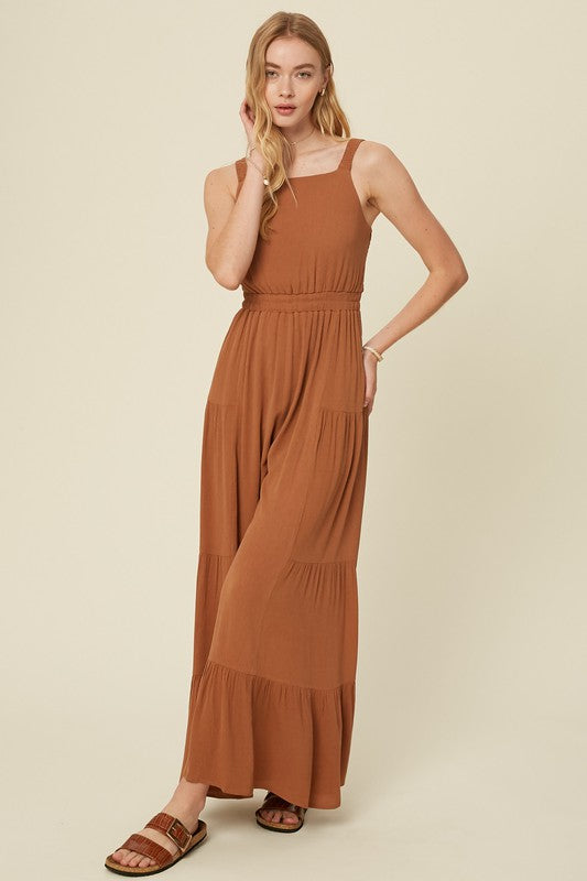 The Kinsley Tiered Leg Jumpsuit