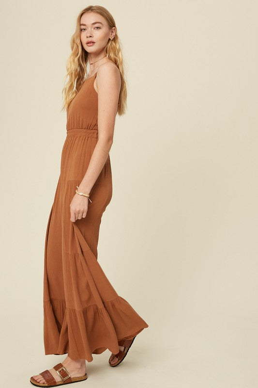The Kinsley Tiered Leg Jumpsuit