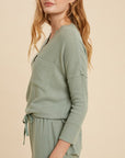 The Sage Cherie Hacci Knit Lounge Top