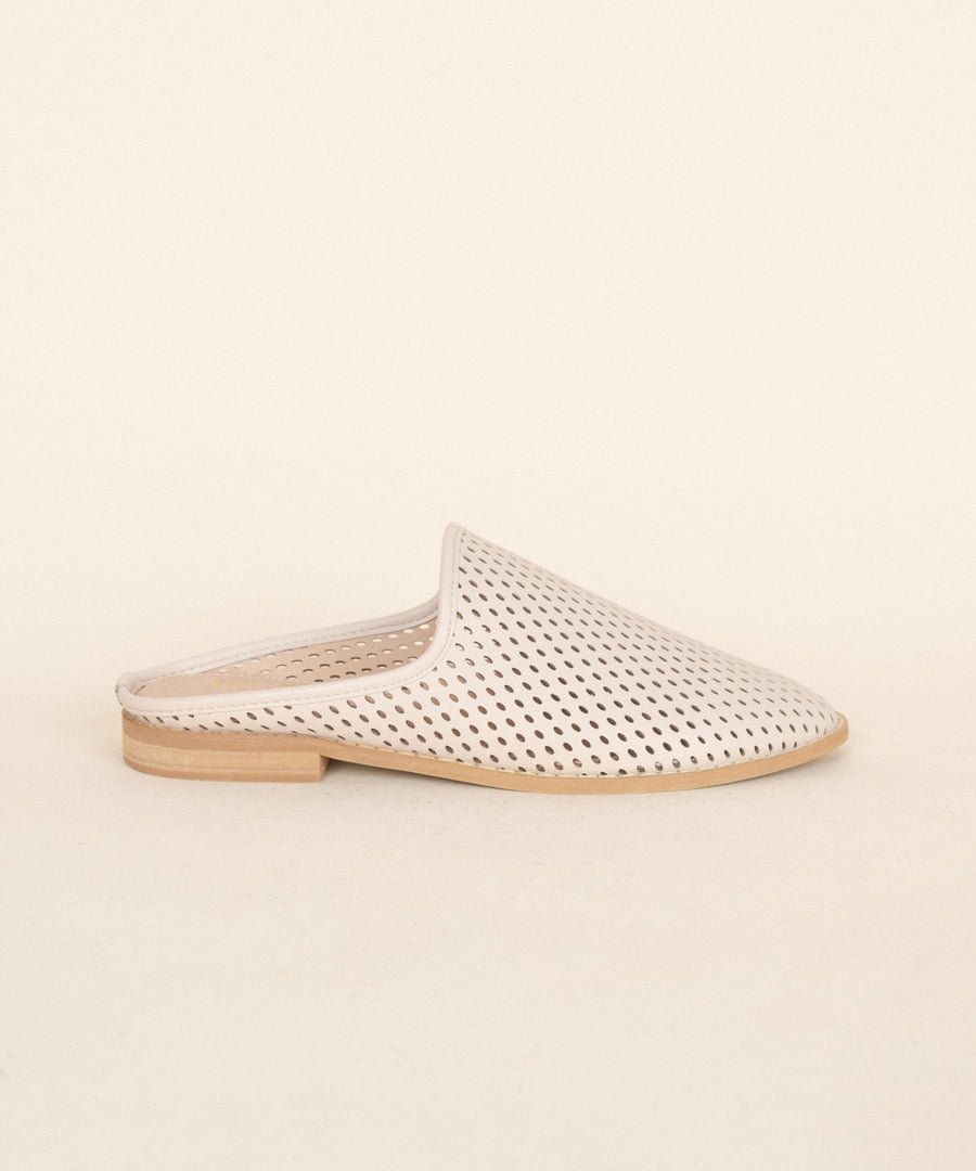 The Tiffany Perforated Vegan Leather Mule