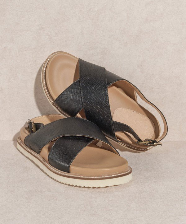 The Andie Strap Back Vegan Crossover Sandals