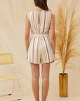 The Carmella Striped Romper