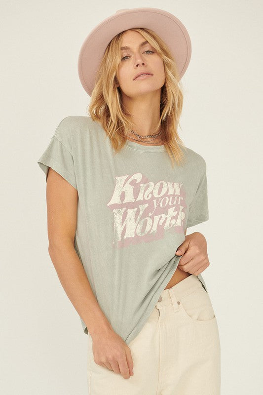 The Know Your Worth Graphic Tee