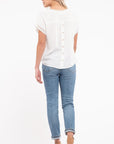 The Mikia Dotted Eyelet Top