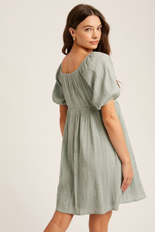 The Lindsey Puff Sleeve Dress