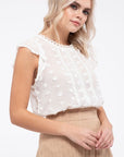 The Arlo Dotted Swiss Lace Top