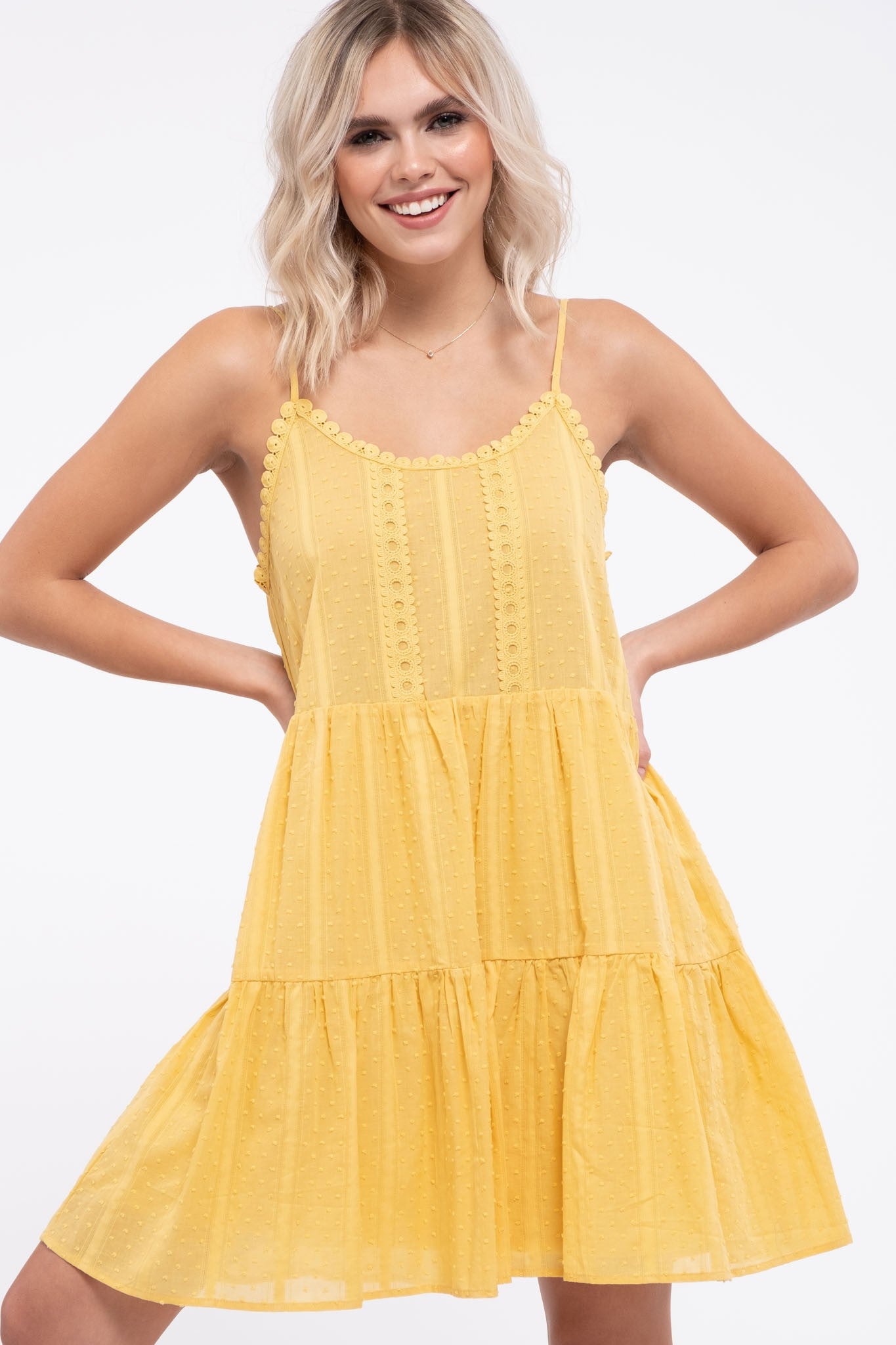 The Lia Dotted Lace Sun Dress