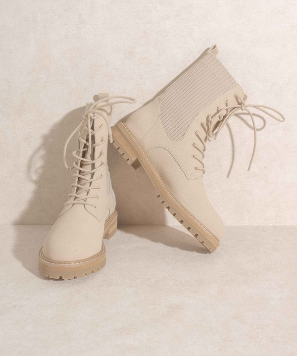 The Genesis Lace Up Sock Bootie