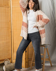 The Eaddie Colorblock Textured Cardigan