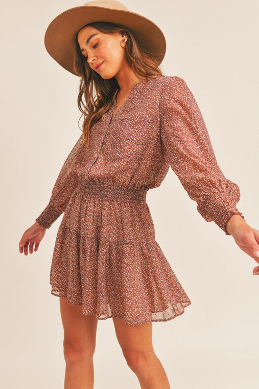 The Katy Floral Button Down Dress