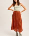 The Karina Pleated Maxi Skirt