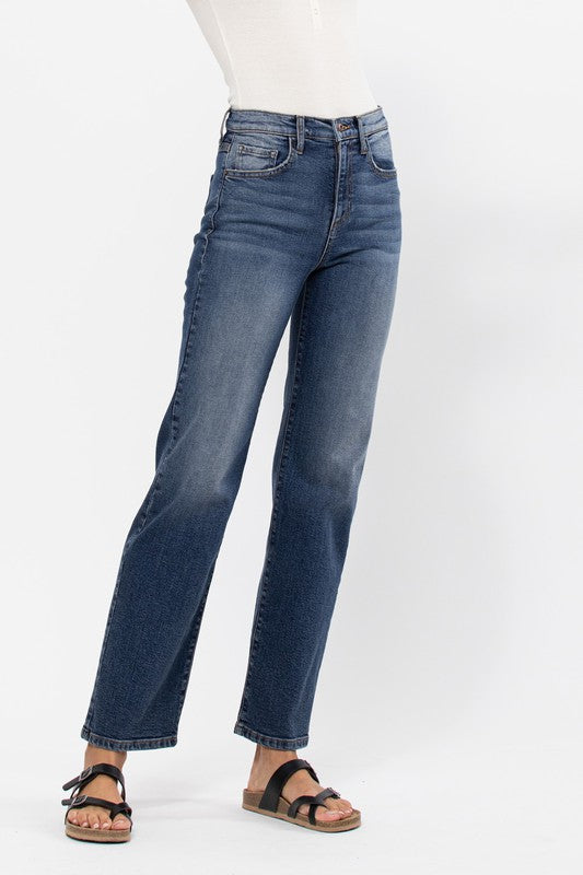 The Claire High Rise Straight Leg Jeans