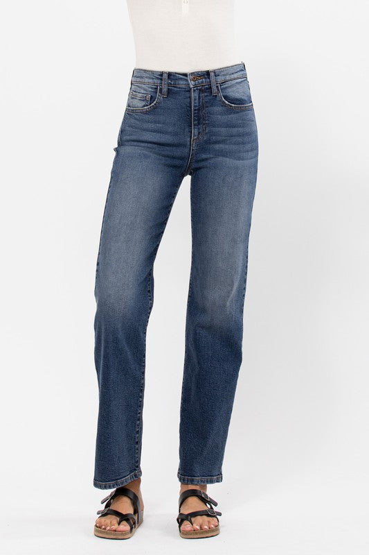 The Claire High Rise Straight Leg Jeans