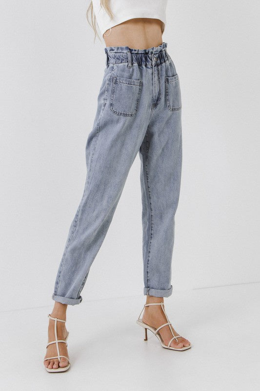 The Sophie Paperbag Jeans by August Apparel