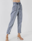 The Sophie Paperbag Jeans by August Apparel