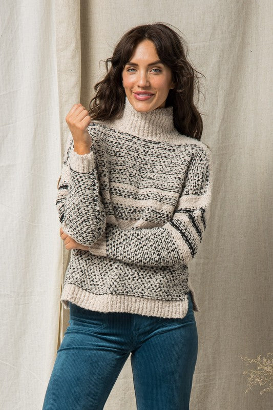 The Libby Mock Neck Sweater