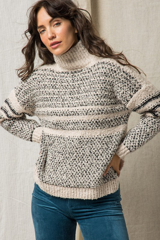 The Libby Mock Neck Sweater
