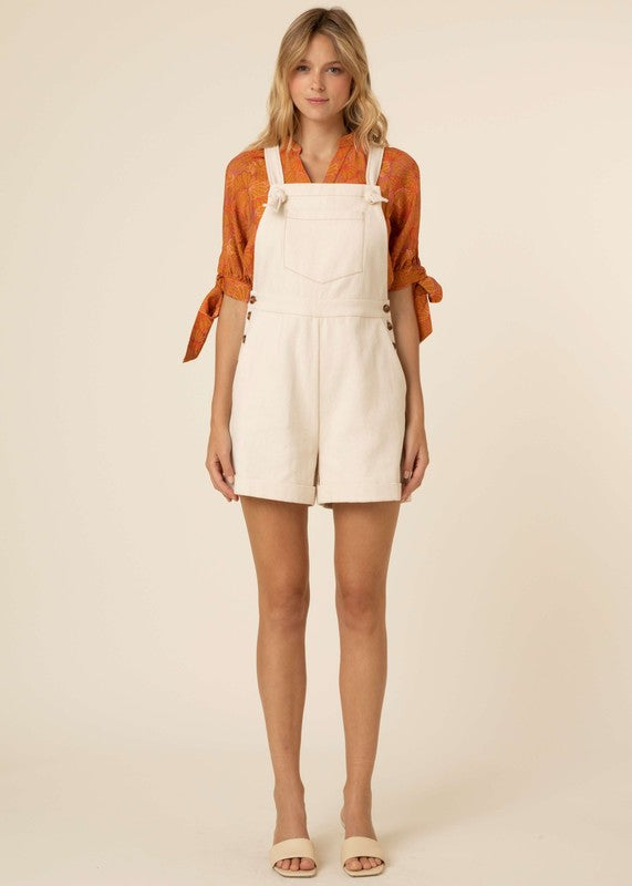 The Orlane Ladies Woven Romper by FRNCH