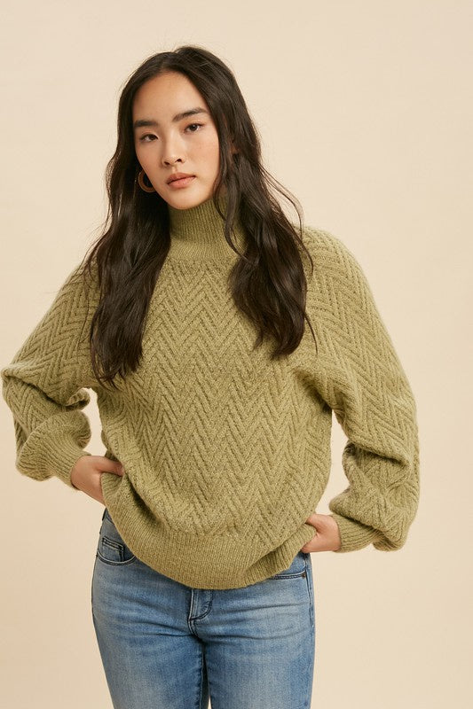 The Darya Mock Neck Sweater