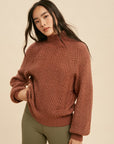 The Darya Mock Neck Sweater