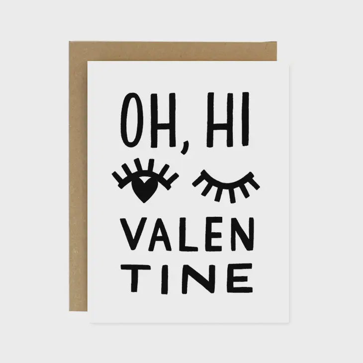 The Hi Valentine Card by Worthwhile Paper