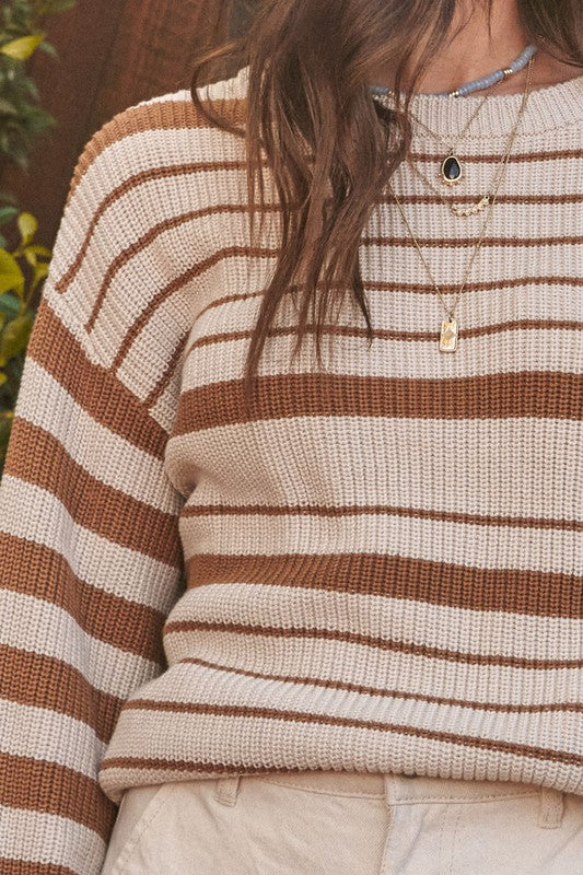 The Haleh Striped Knit Sweater