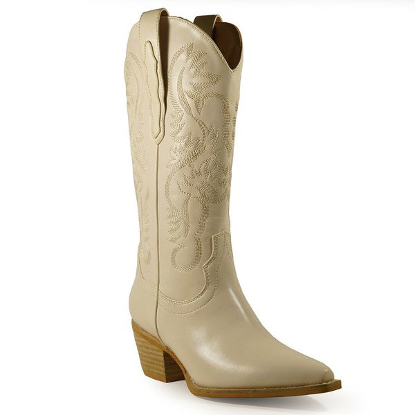 The Hana Vegan Leather Cowboy Boot