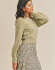 The Hollie Contrast Sleeve Sweater