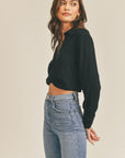 The Kristina Cropped Collared Top