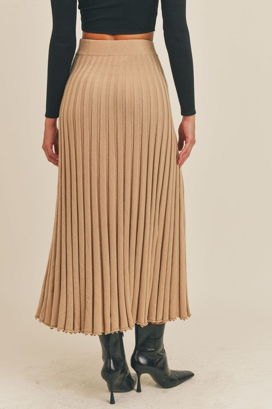 The Krissy Pleated Maxi Skirt