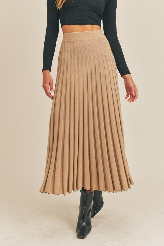 The Krissy Pleated Maxi Skirt