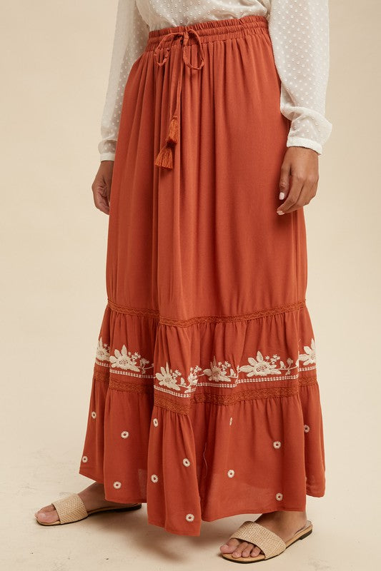 The Kaya Tiered Maxi Skirt