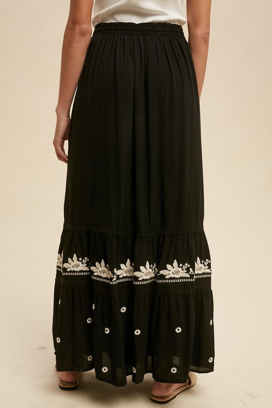 The Kaya Tiered Maxi Skirt