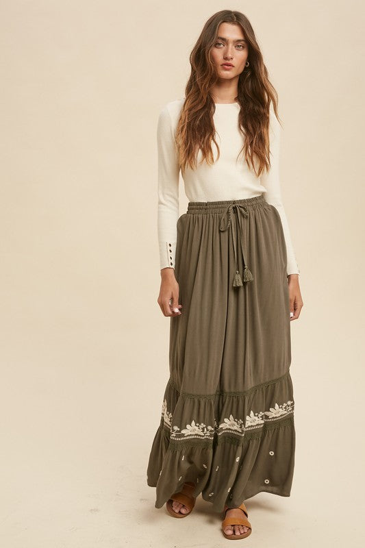 The Kaya Tiered Maxi Skirt